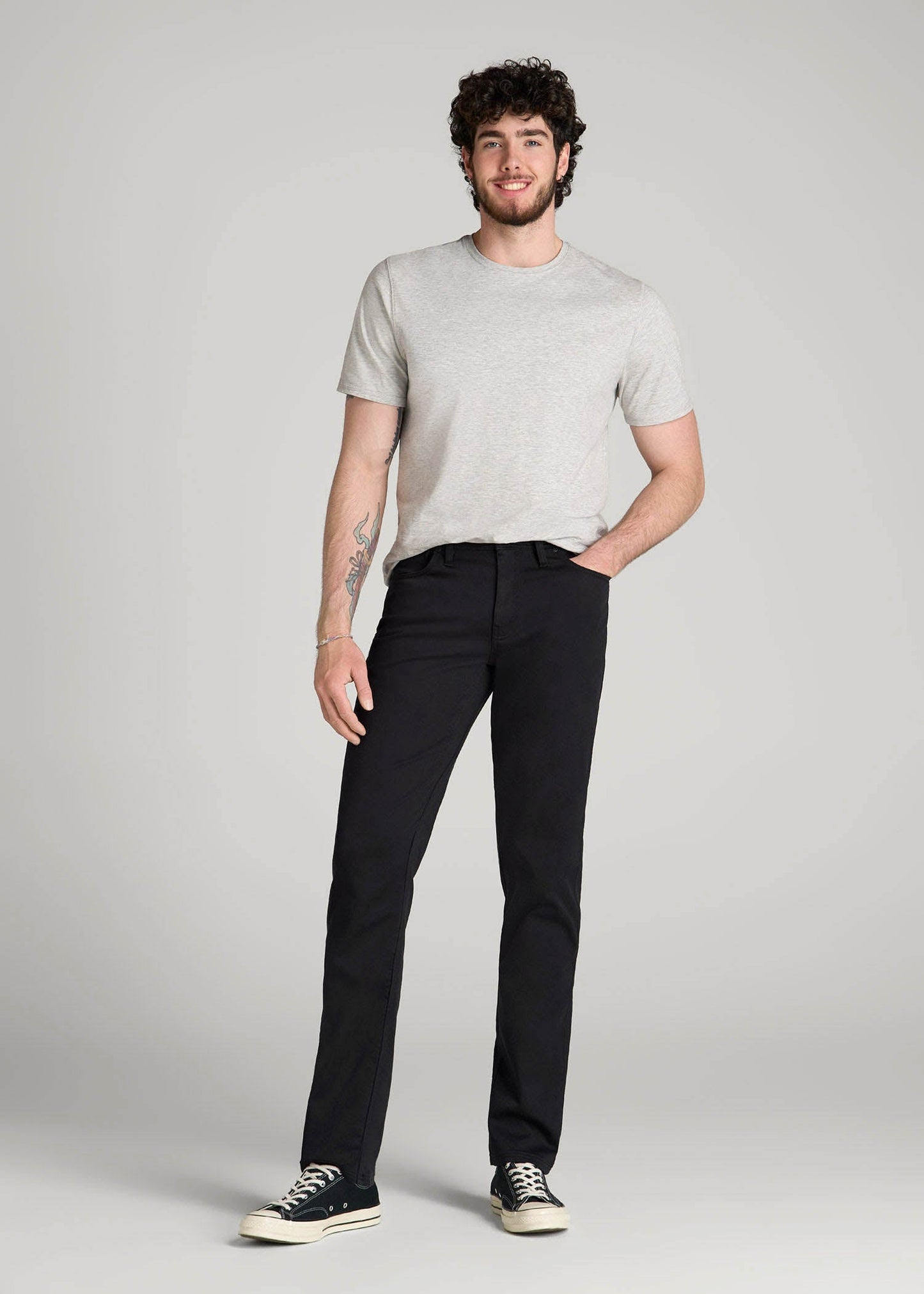 Everyday Comfort 5-Pocket TAPERED-FIT Pant for Tall Men in Black