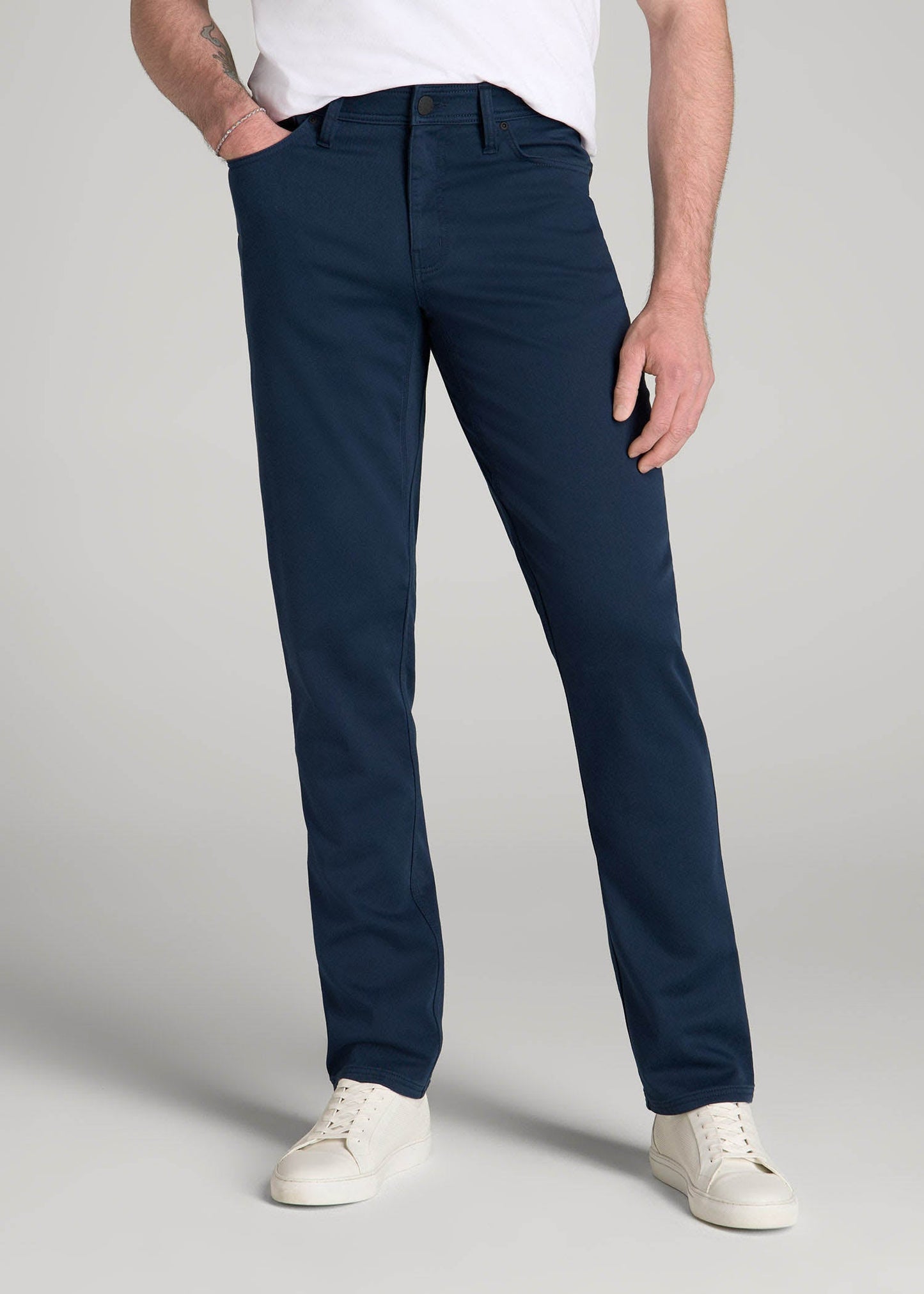 Everyday Comfort 5-Pocket TAPERED-FIT Pant for Tall Men in Marine Navy