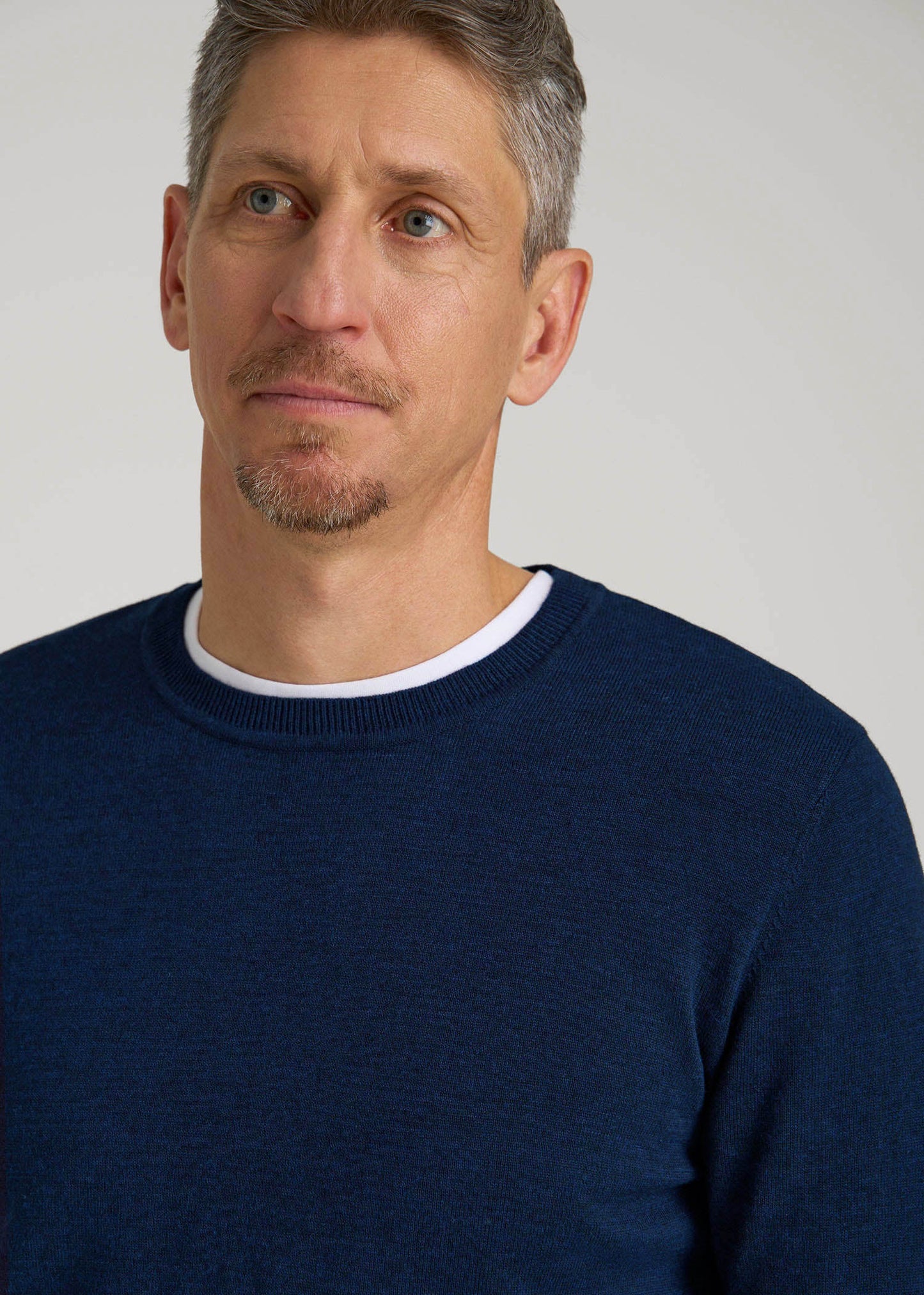 Everyday Crewneck Sweater for Tall Men in Patriot Blue