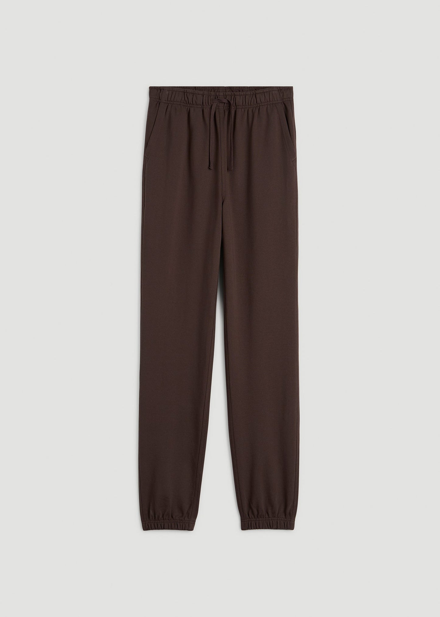 Everyday French Terry Cinched Bottom Sweatpants for Tall Men in Espresso