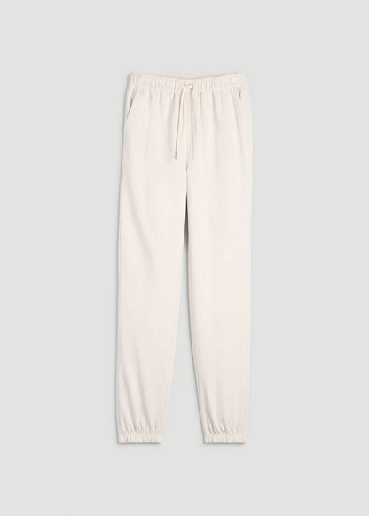 Everyday French Terry Cinched Bottom Sweatpants for Tall Men in Heathered Oatmeal