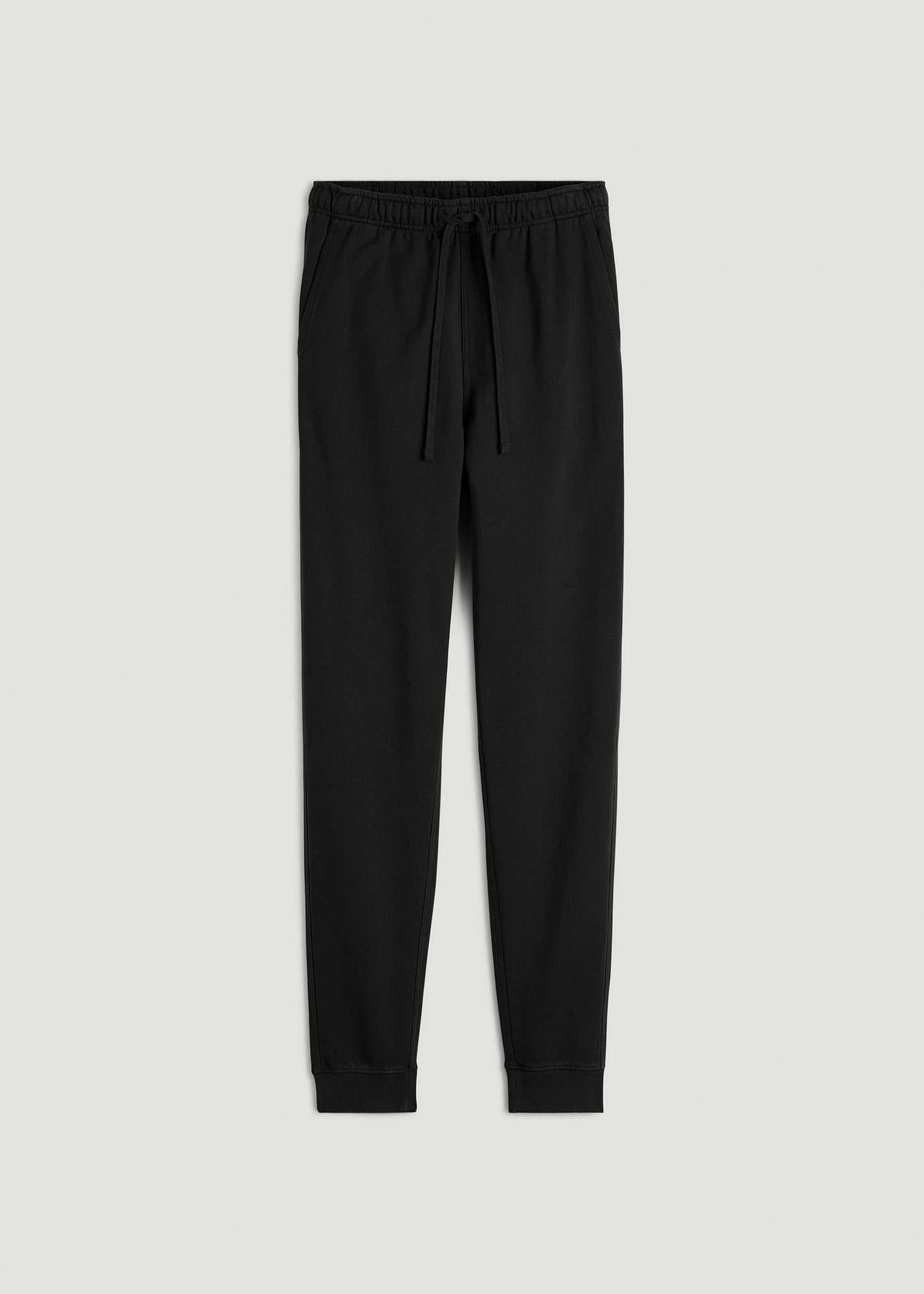 Everyday French Terry Jogger for Tall Men in Black