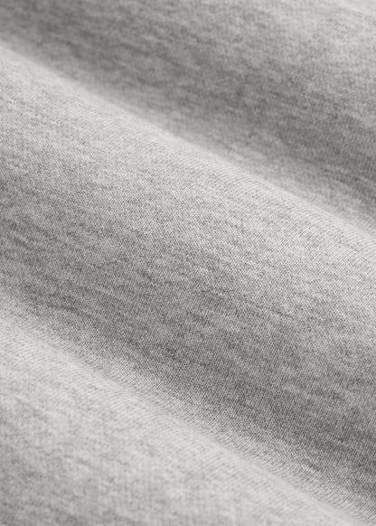 Everyday French Terry Popover Hoodie for Tall Men in Grey Mix