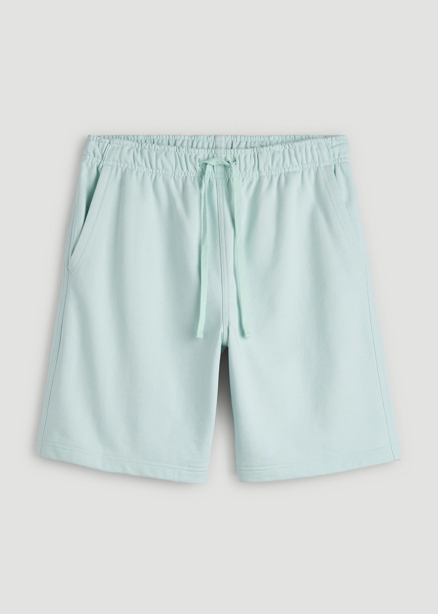 Everyday French Terry Shorts for Tall Men in Opal Blue