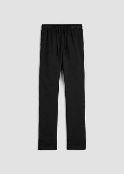 Everyday French Terry Straight Leg Sweatpants for Tall Men in Black
