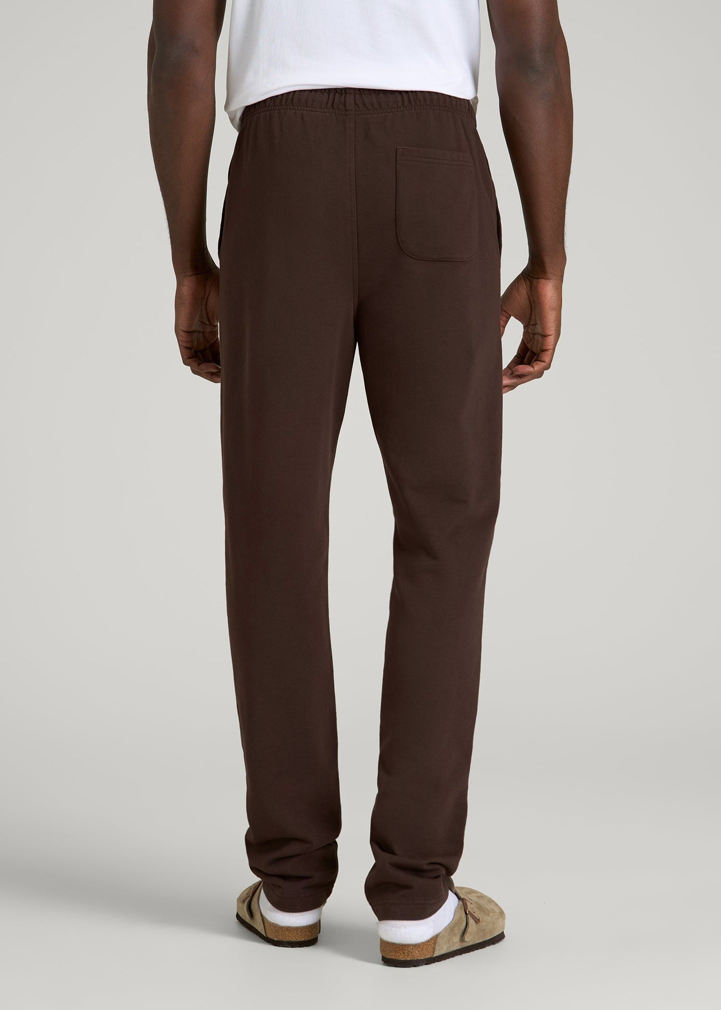 Everyday French Terry Straight Leg Sweatpants for Tall Men in Espresso