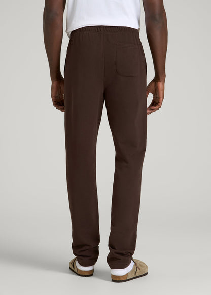 Everyday French Terry Straight Leg Sweatpants for Tall Men in Espresso