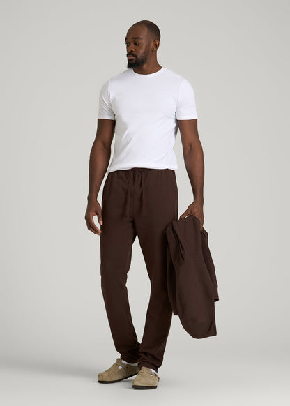 Everyday French Terry Straight Leg Sweatpants for Tall Men in Espresso