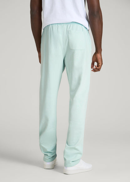 Everyday French Terry Straight Leg Sweatpants for Tall Men in Opal Blue