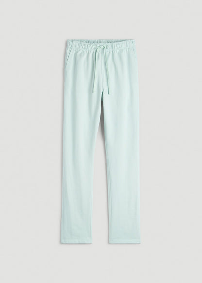 Everyday French Terry Straight Leg Sweatpants for Tall Men in Opal Blue