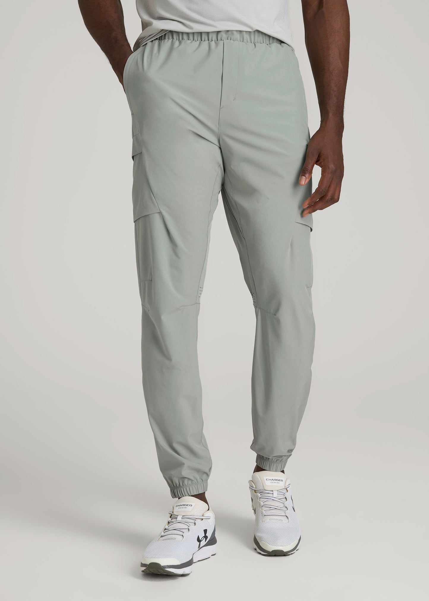 Featherweight Cargo Training Jogger for Tall Men in Seagrass