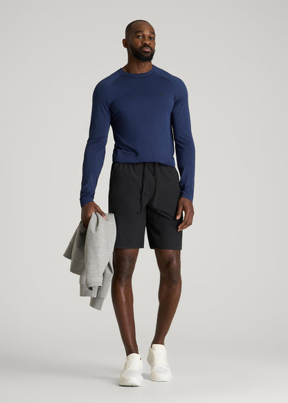 Featherweight Linerless Running Short for Tall Men in Black