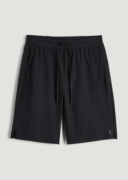 Featherweight Linerless Running Short for Tall Men in Black