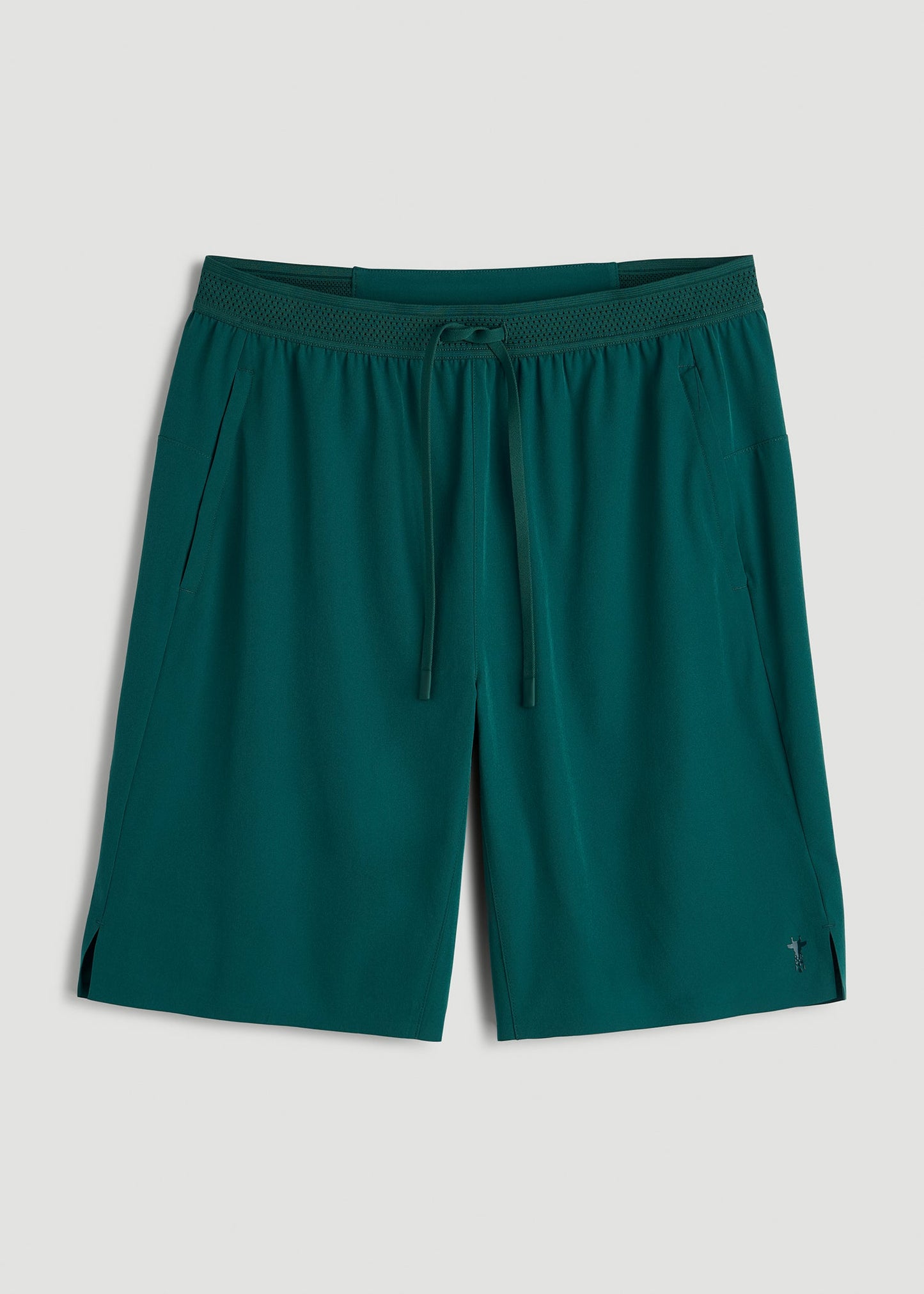 Featherweight Linerless Running Short for Tall Men in Deep Teal