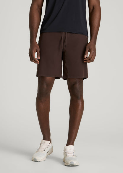 Featherweight Linerless Running Short for Tall Men in Espresso