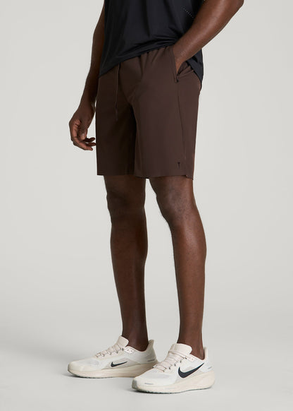 Featherweight Linerless Running Short for Tall Men in Espresso
