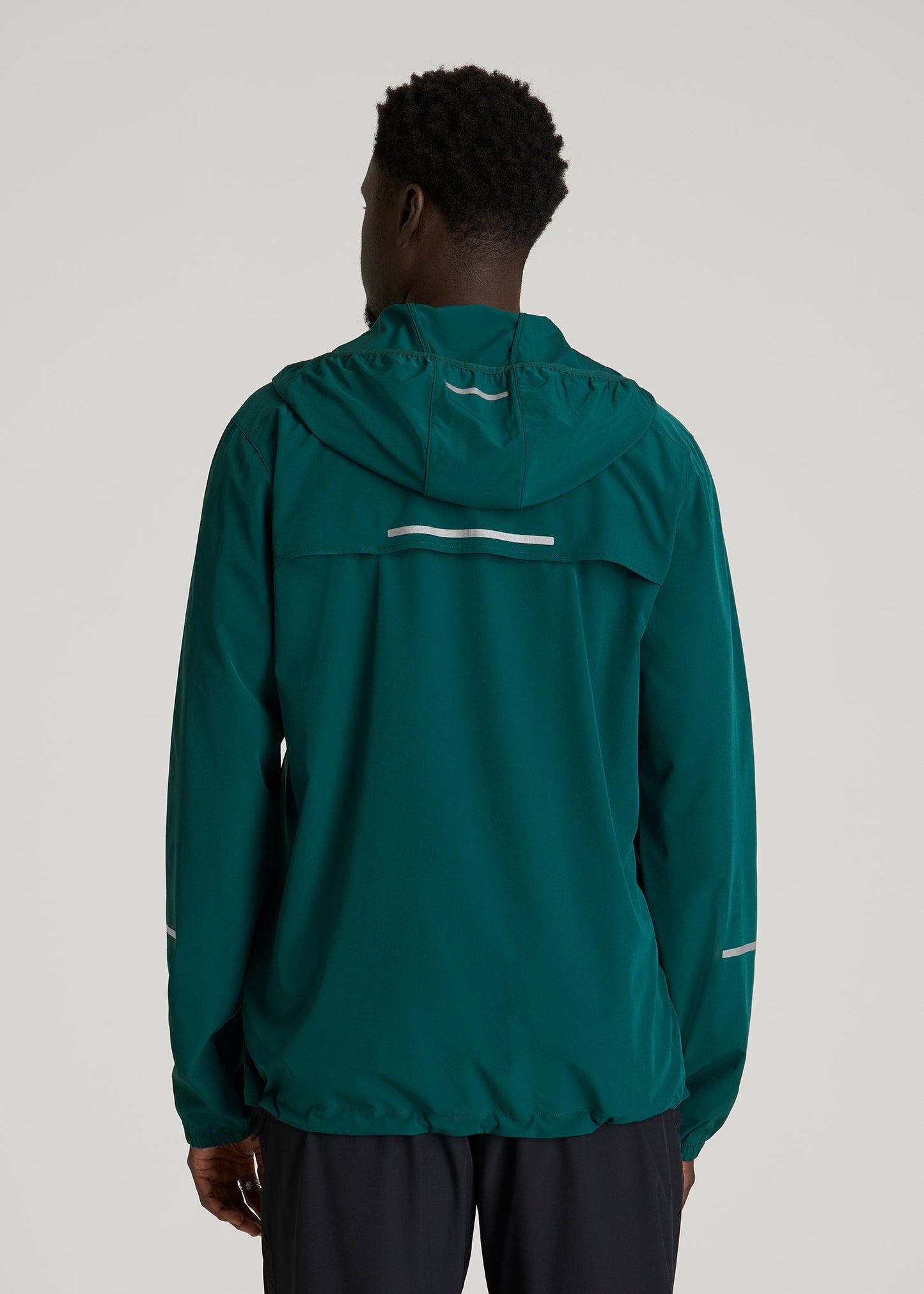 Featherweight Packable Anorak for Tall Men in Deep Teal