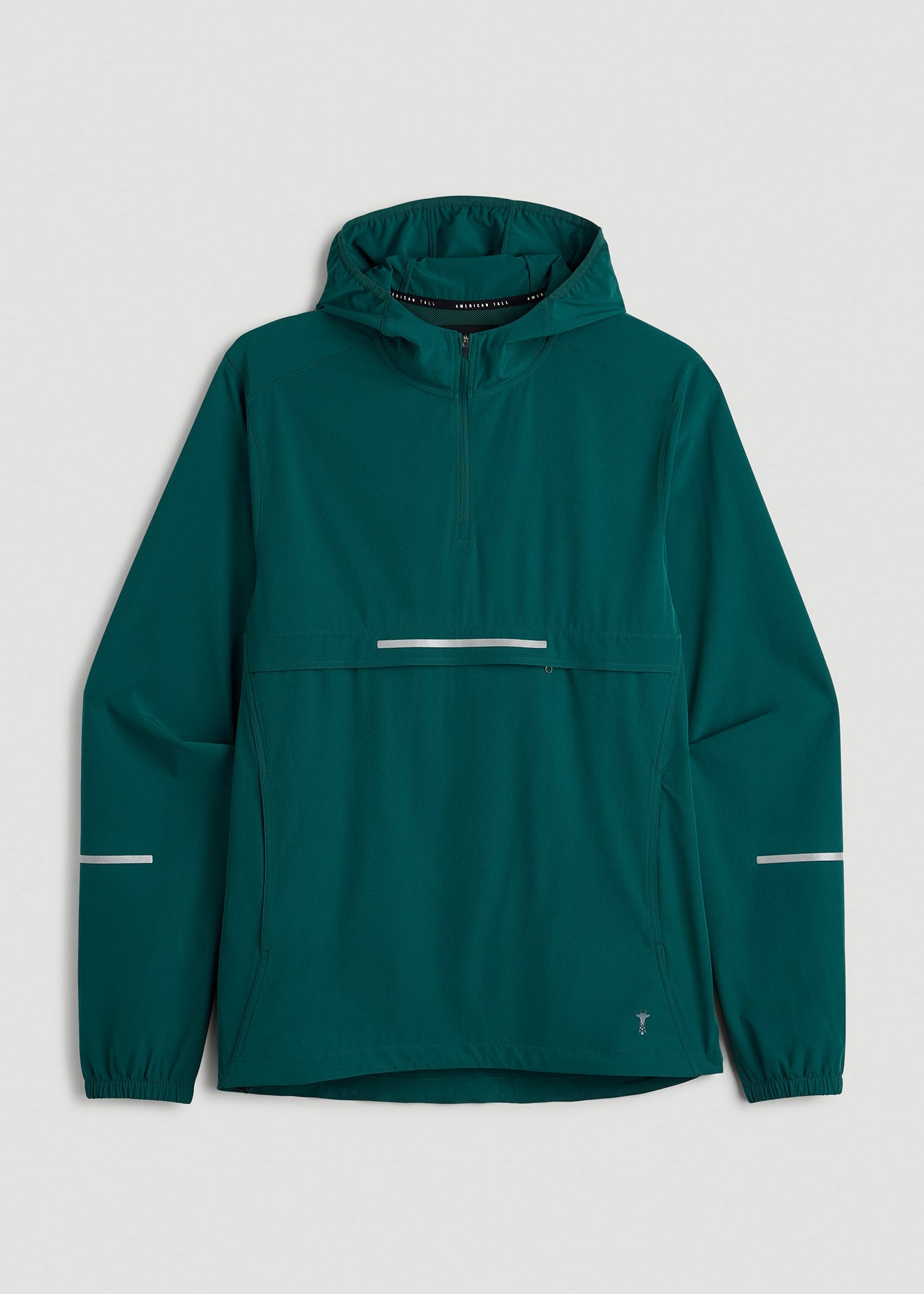 Featherweight Packable Anorak for Tall Men in Deep Teal