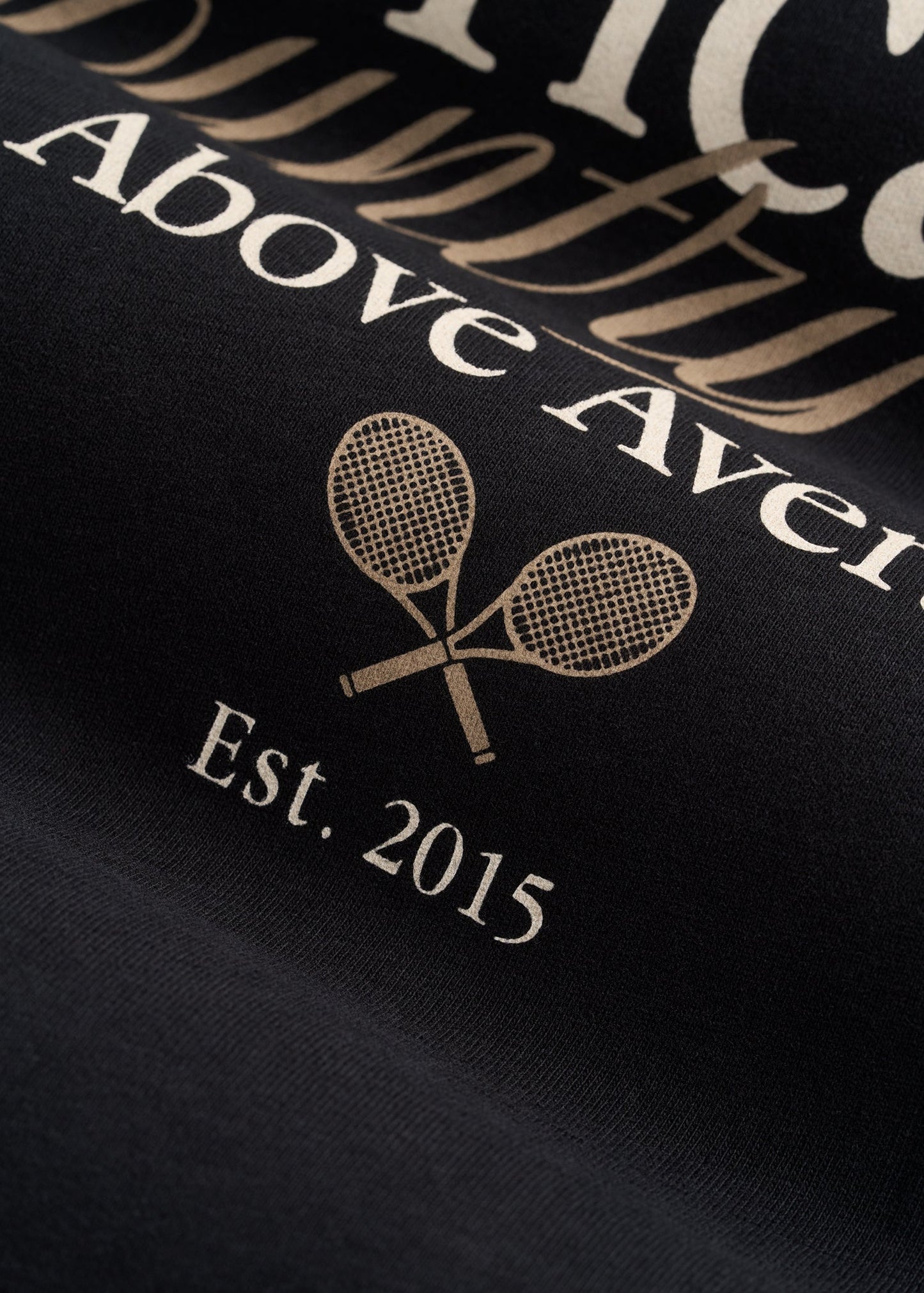 Country Club Graphic Tee for Tall Men in Black