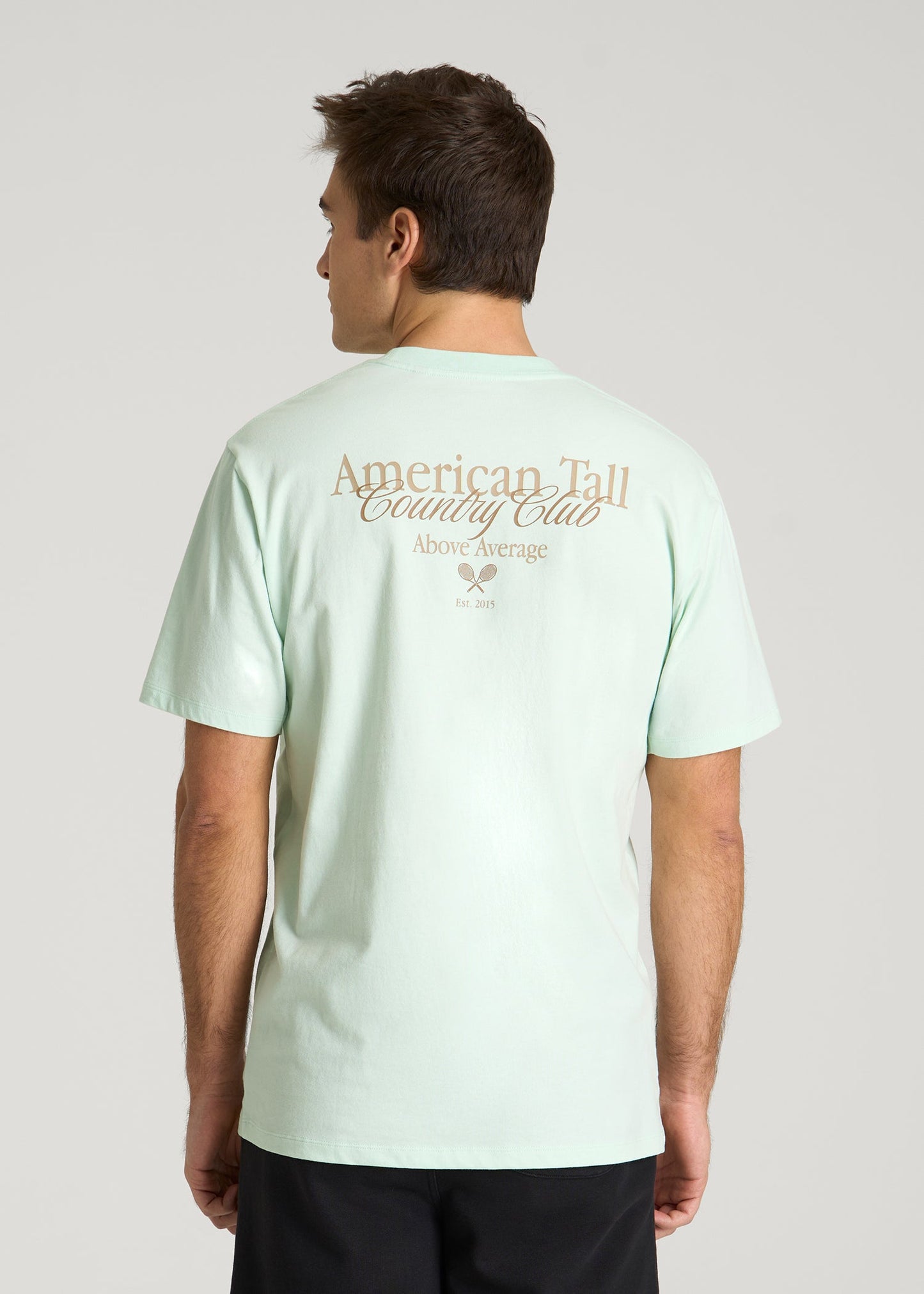 Country Club Graphic Tee for Tall Men in Blue