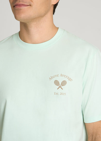 Country Club Graphic Tee for Tall Men in Blue