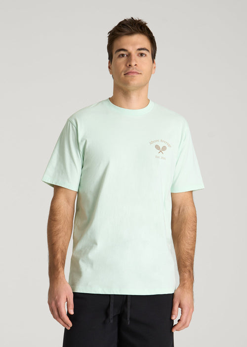 Country Club Graphic Tee for Tall Men in Blue