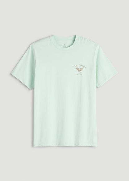 Country Club Graphic Tee for Tall Men in Blue