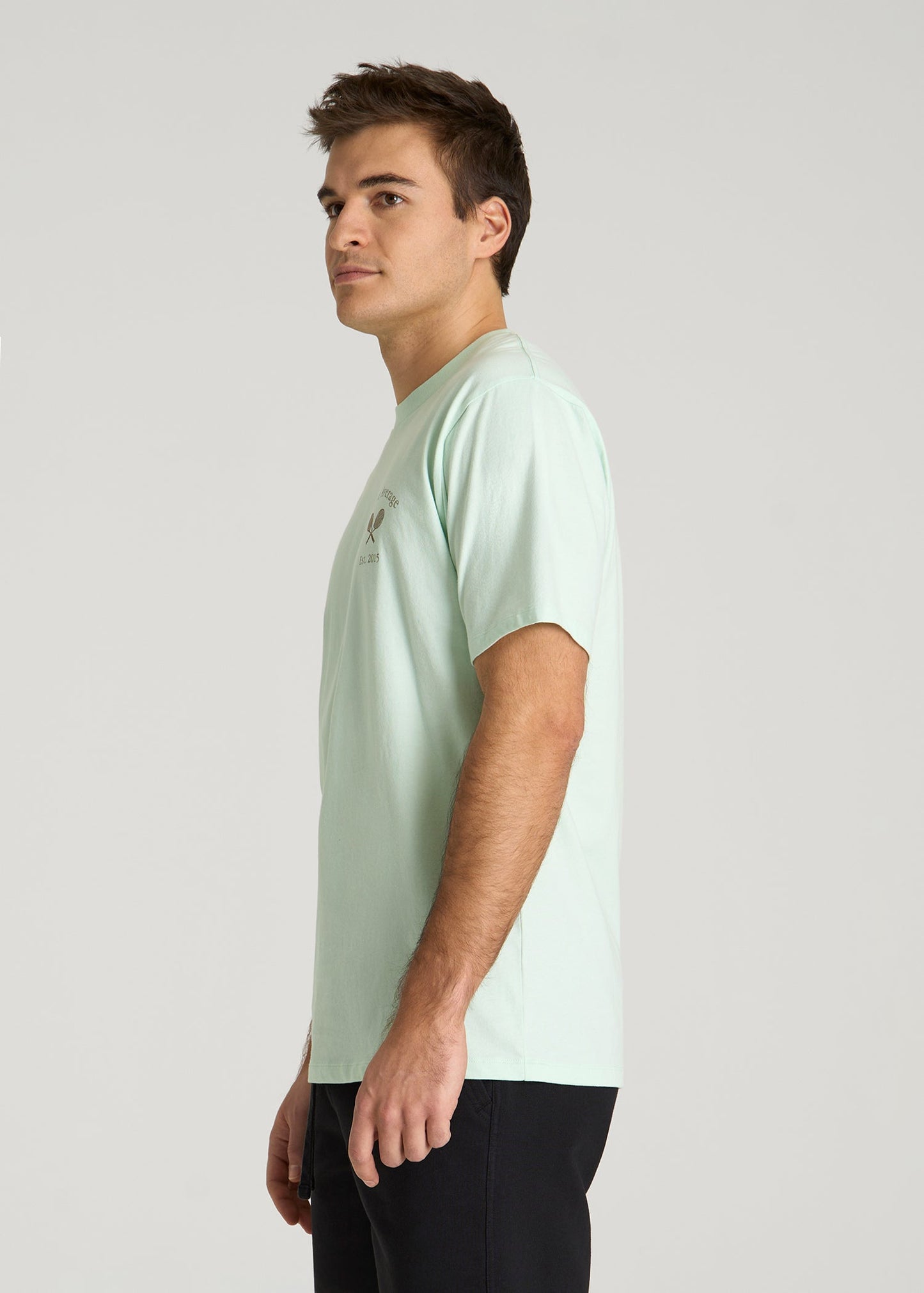 Country Club Graphic Tee for Tall Men in Blue
