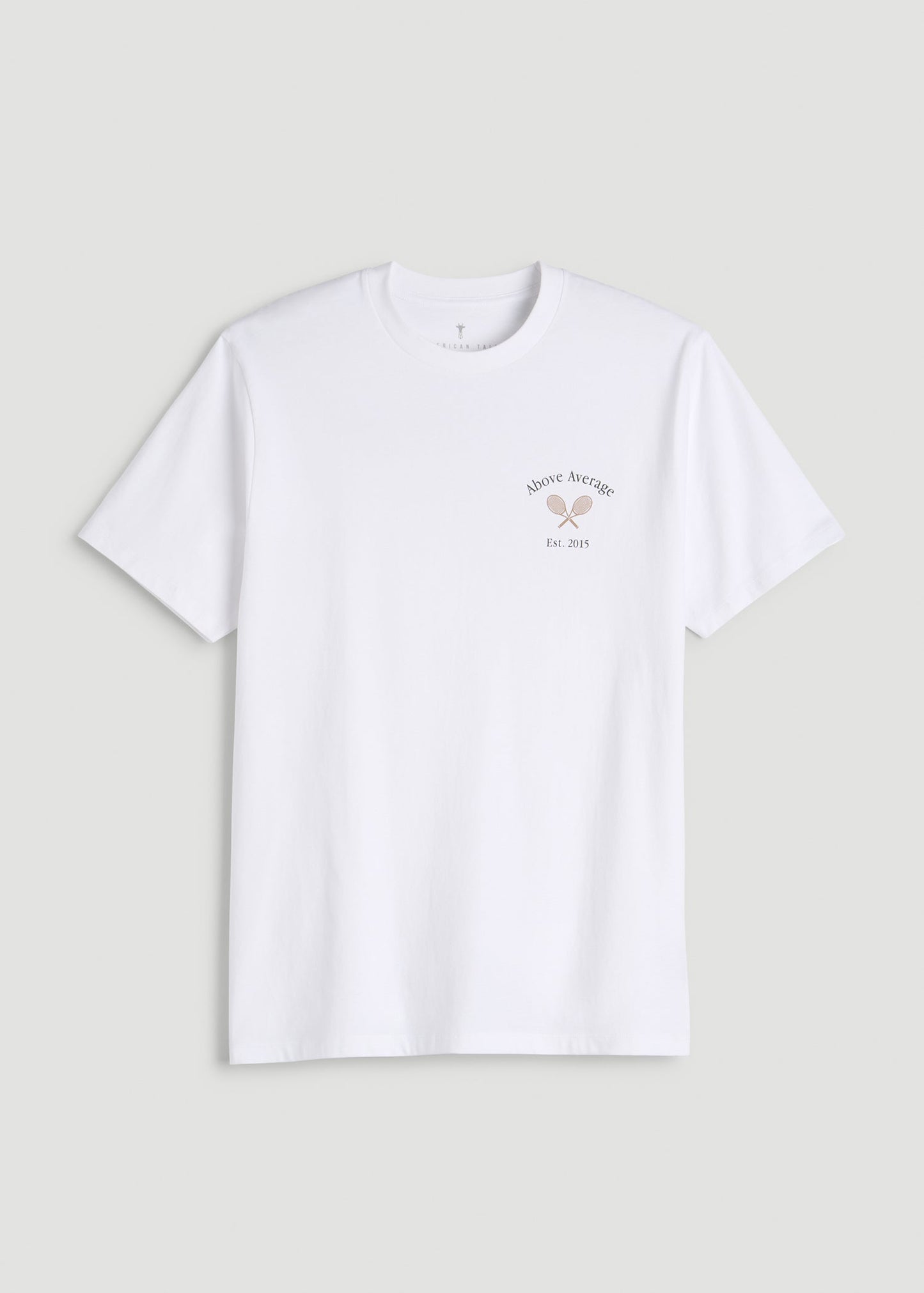 Country Club Graphic Tee for Tall Men in White