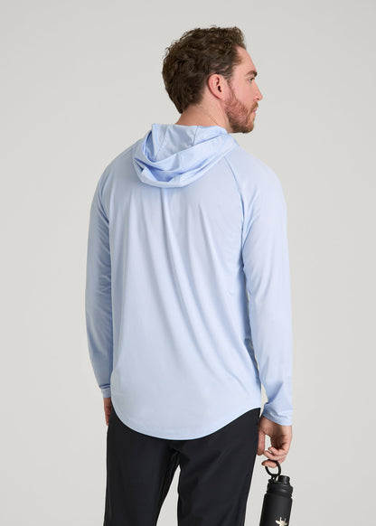 A.T. Performance Training Hoodie for Tall Men in Airy Blue