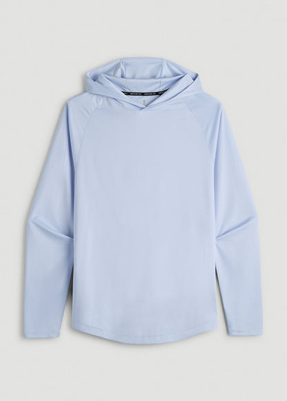 A.T. Performance Training Hoodie for Tall Men in Airy Blue