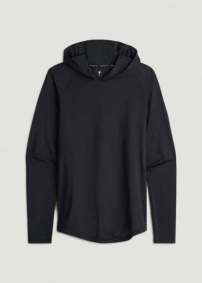 A.T. Performance Training Hoodie for Tall Men in Black