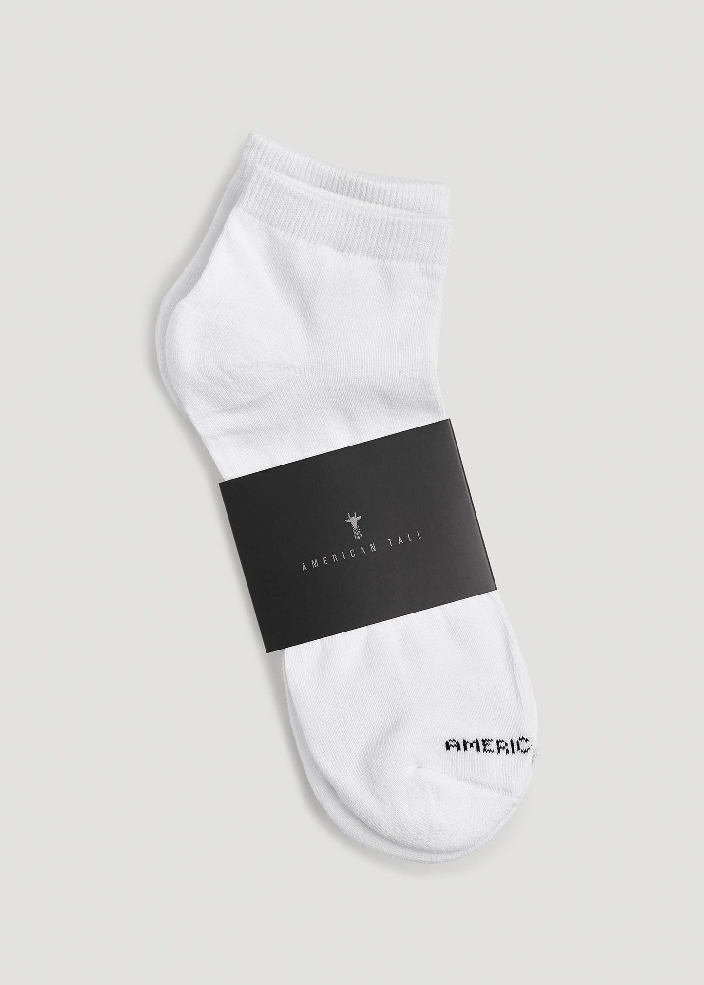 Athletic Low Ankle Socks (X-Large Size: 13-15) for Tall Men in White