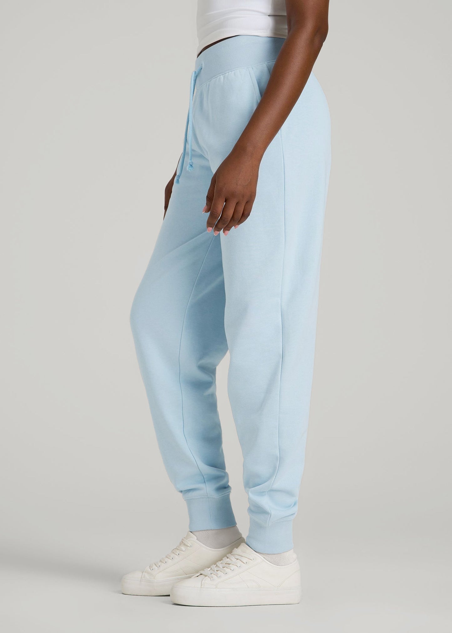 A.T. Basics Athletic Joggers for Tall Women in Ice Blue