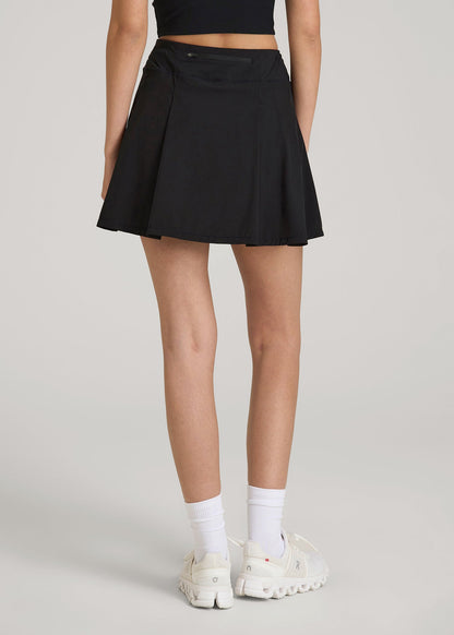 Athletic Skort for Tall Women in Black