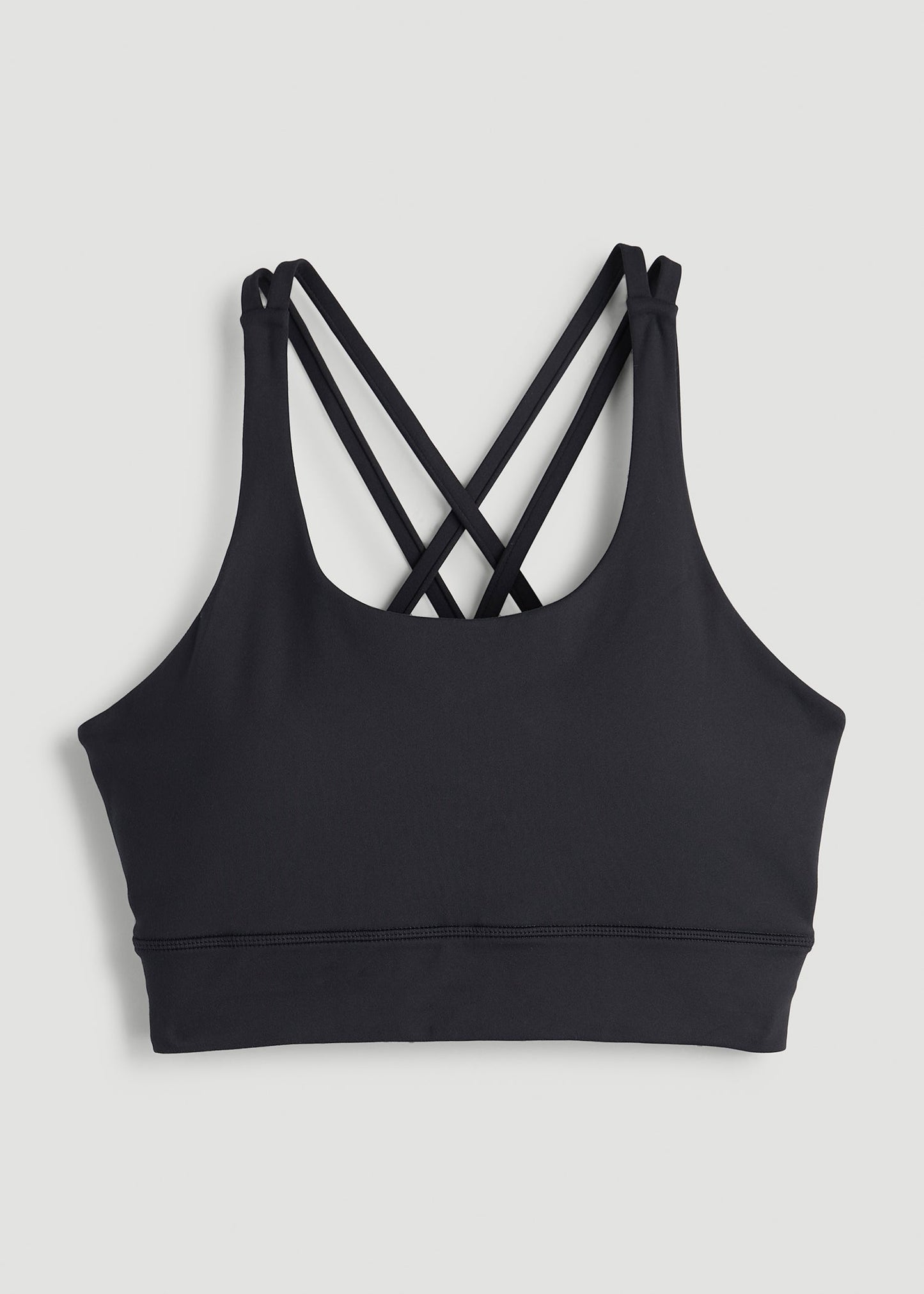 Balance Crisscross Sports Bra for Tall Women in Black