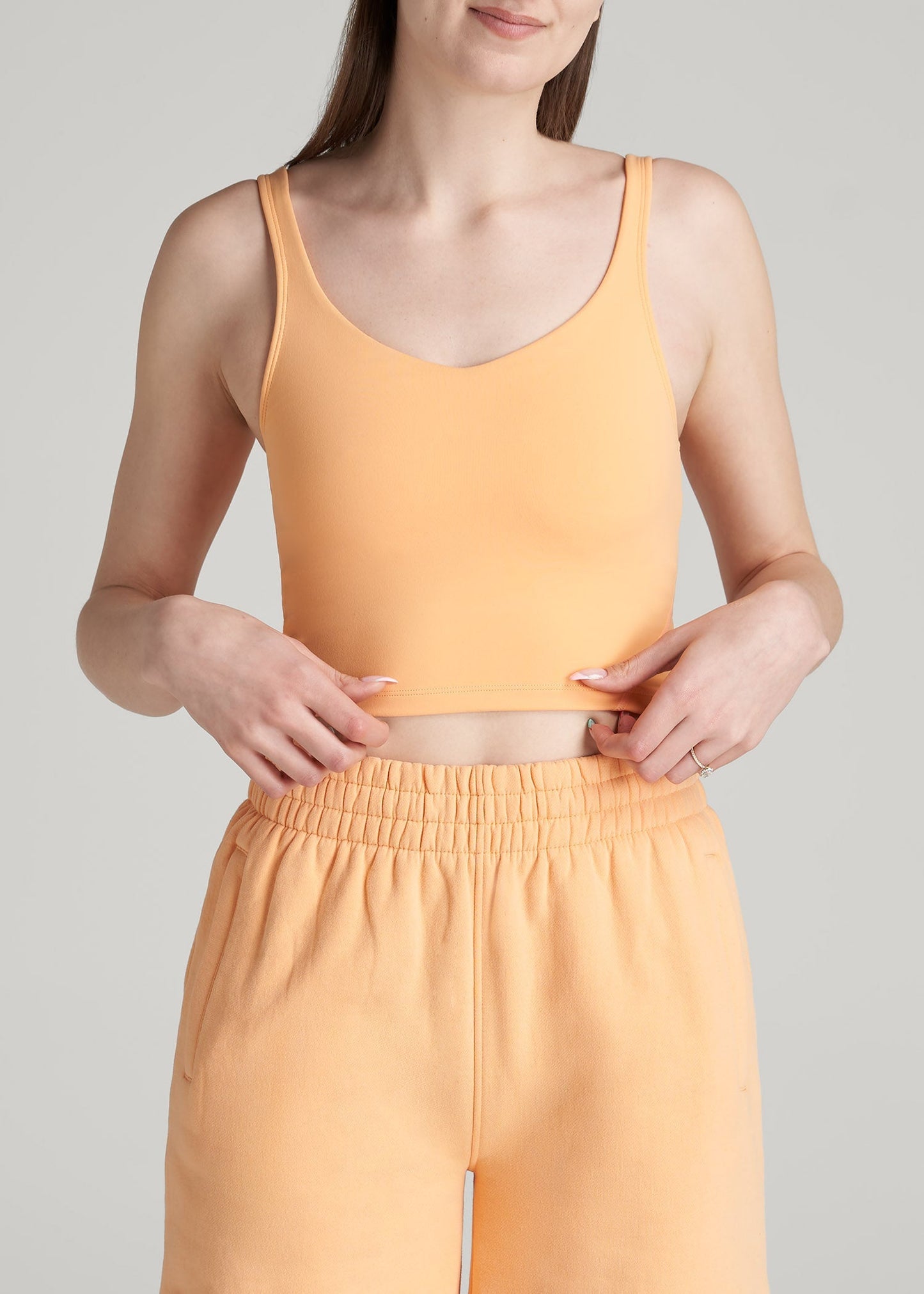 Balance Tank Top for Tall Women in Clementine