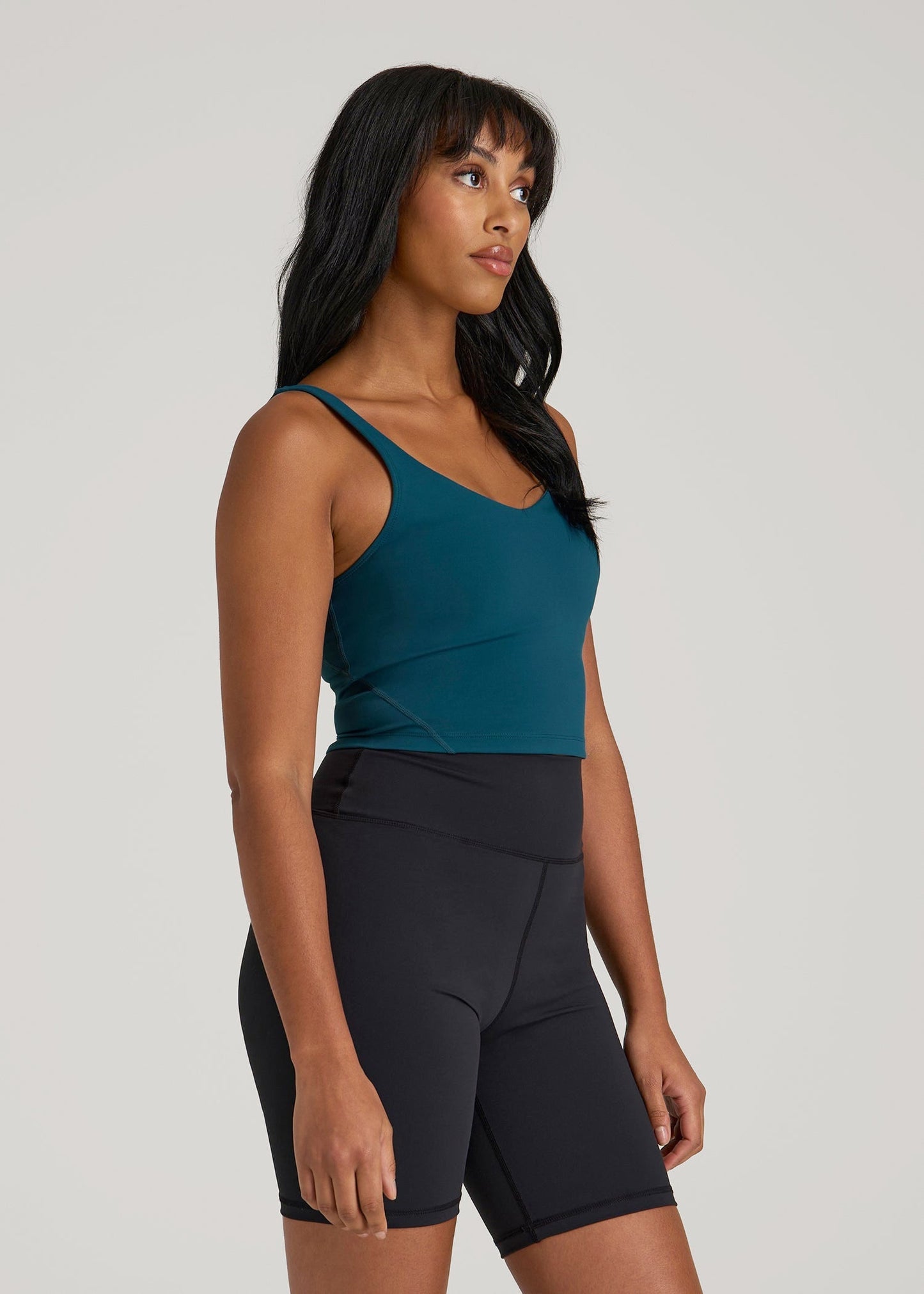 Balance Tank Top for Tall Women in Deep Water