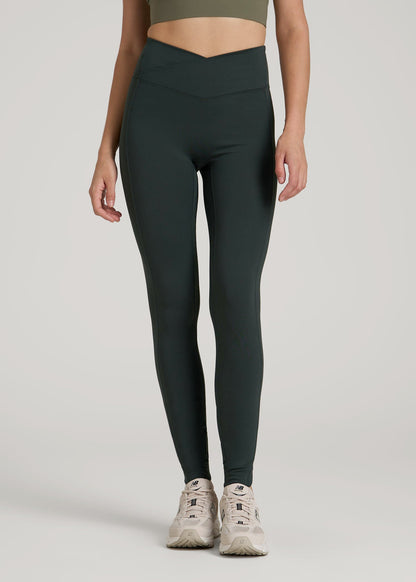 Balance Cross Over Leggings for Tall Women in Pine Grove