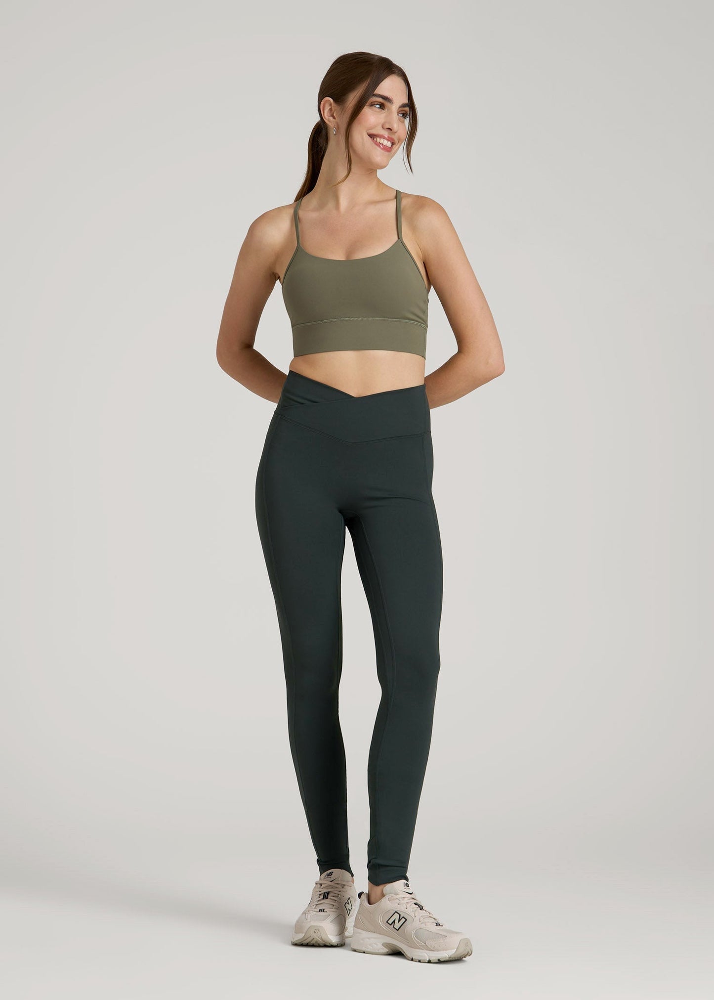 Balance Cross Over Leggings for Tall Women in Pine Grove