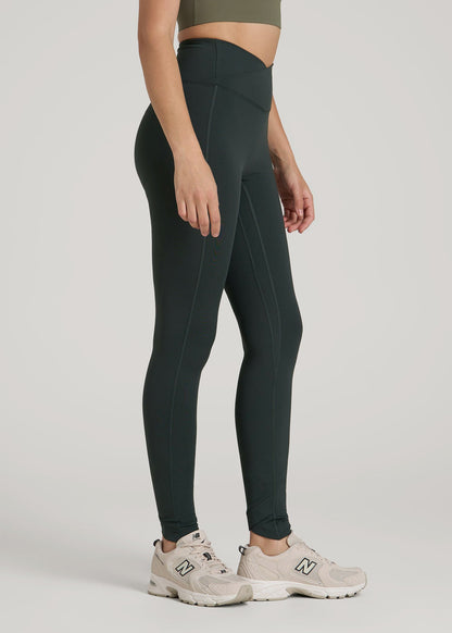 Balance Cross Over Leggings for Tall Women in Pine Grove