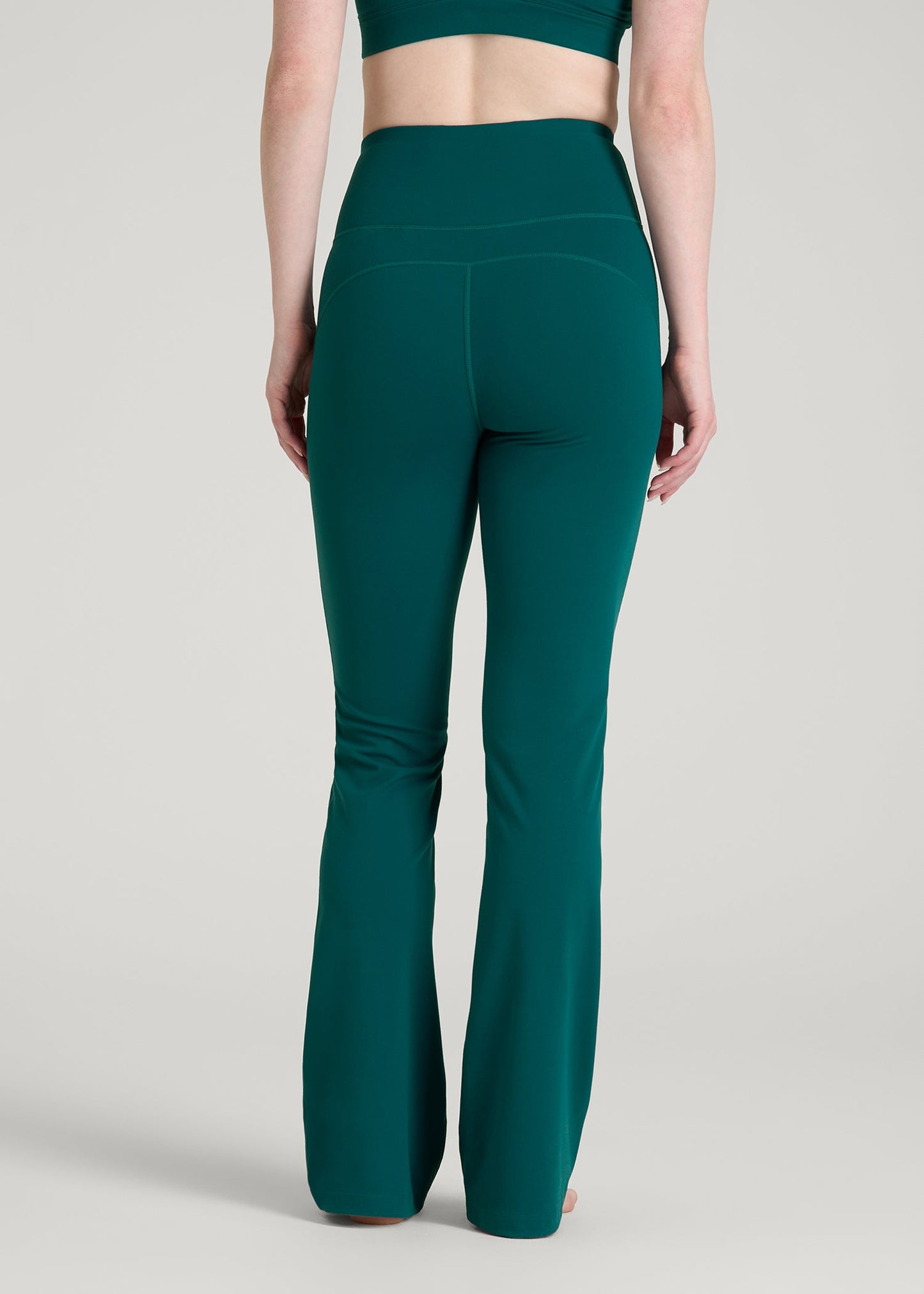 Balance Flare Yoga Pants for Tall Women in Deep Teal
