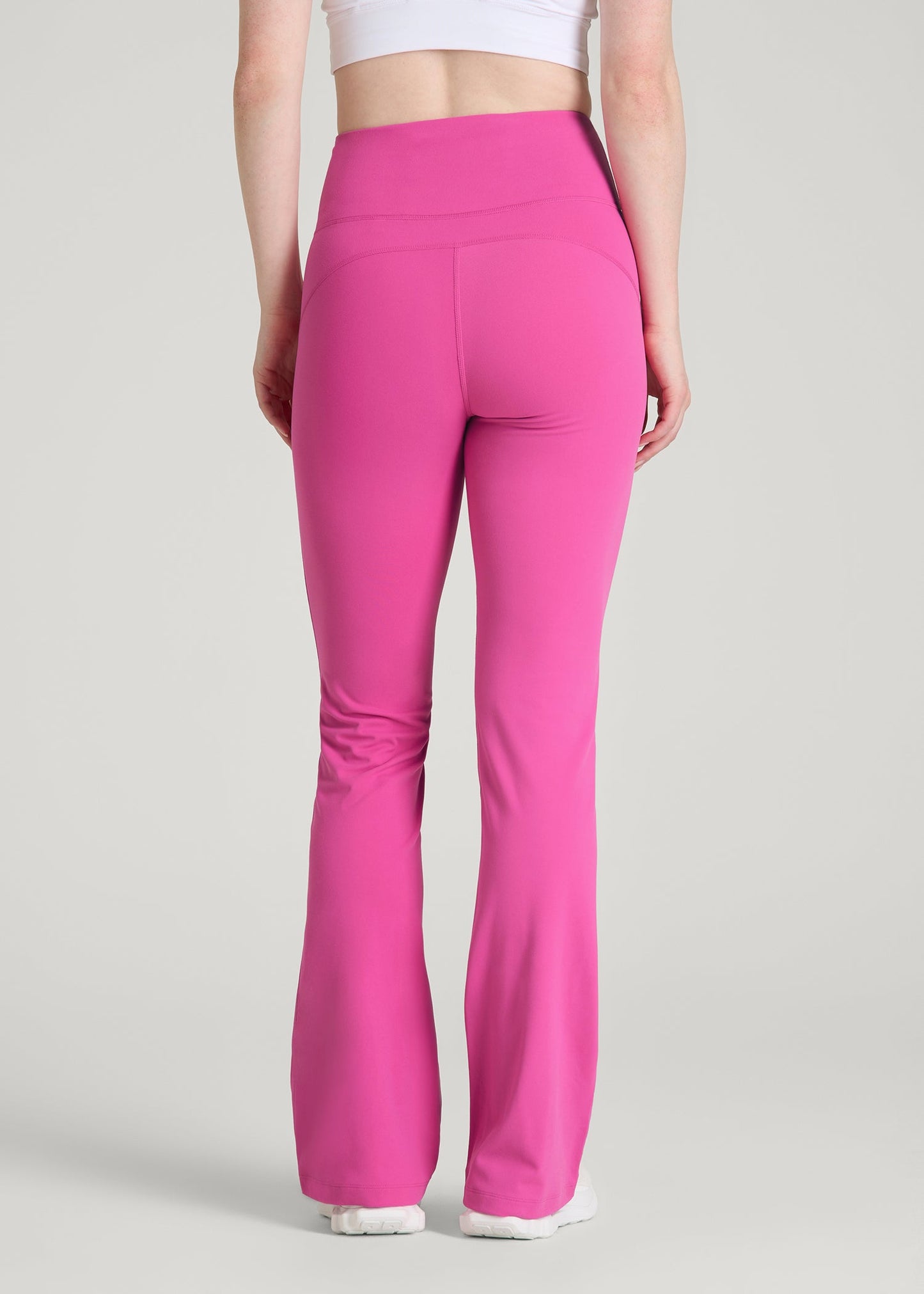 Balance Flare Yoga Pants for Tall Women in Magenta