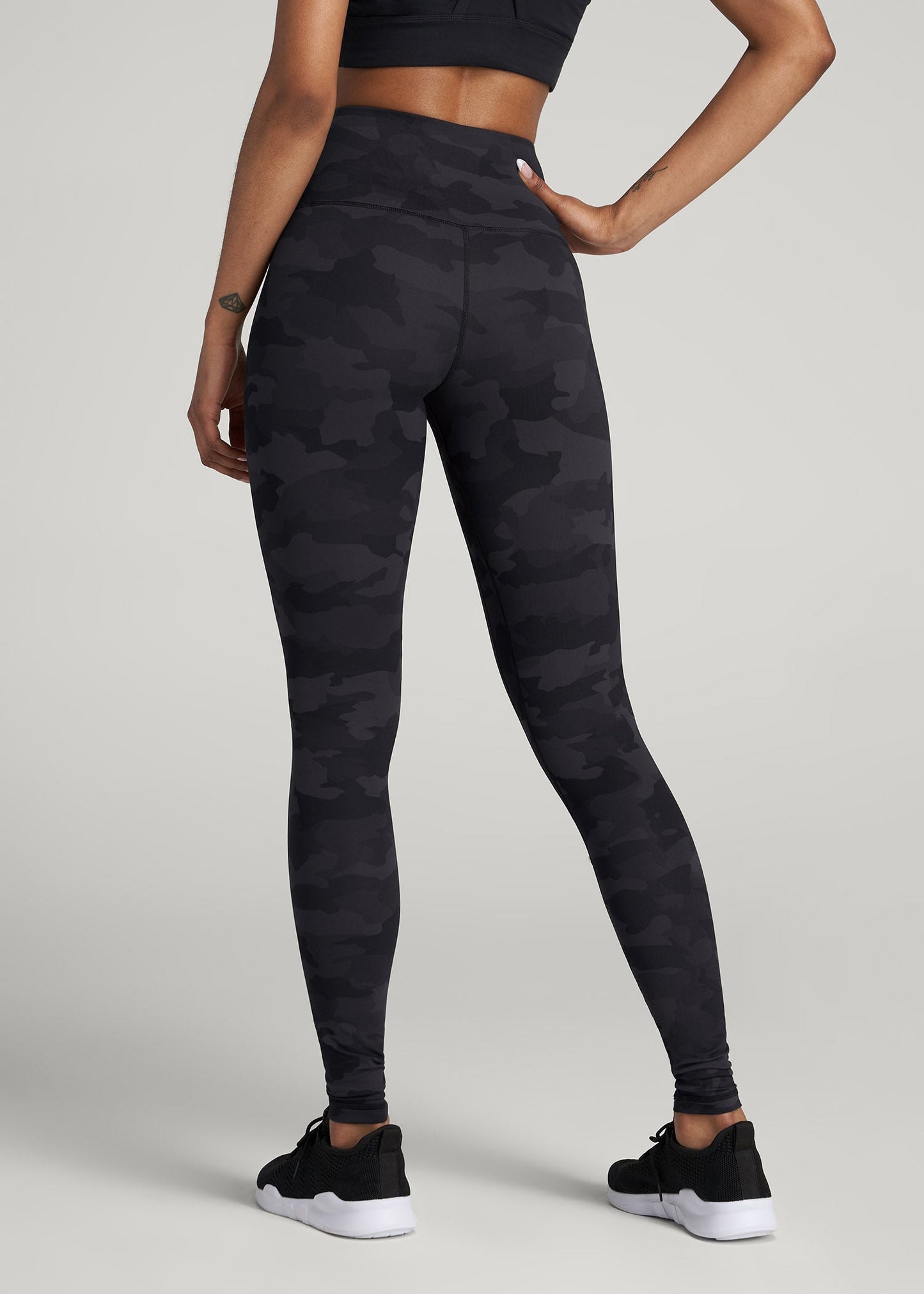 Balance High-Rise Leggings for Tall Women in Grey Camo