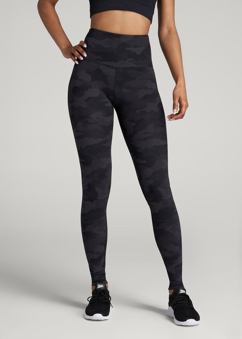 Balance High-Rise Leggings for Tall Women in Grey Camo