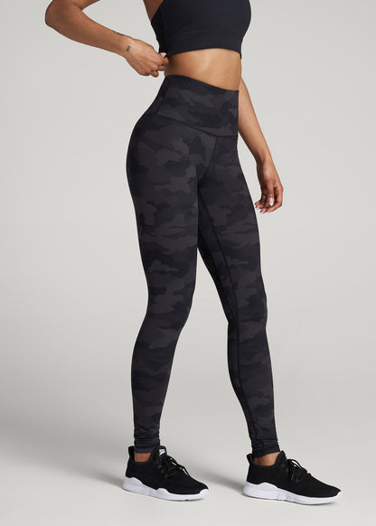 Balance High-Rise Leggings for Tall Women in Grey Camo