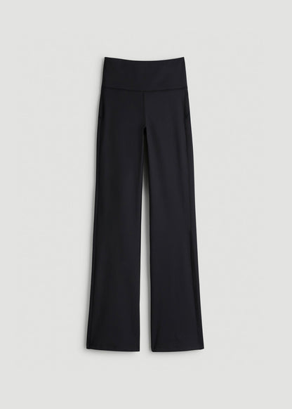 Balance Flare Yoga Pants for Tall Women in Black