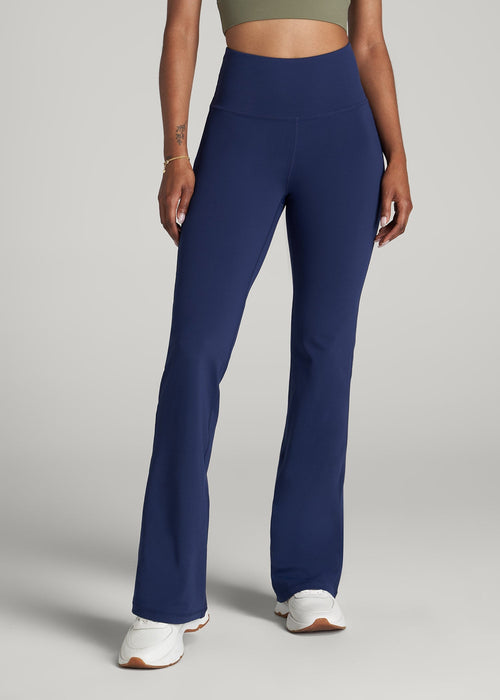 Balance Flare Yoga Pants for Tall Women in Midnight Blue