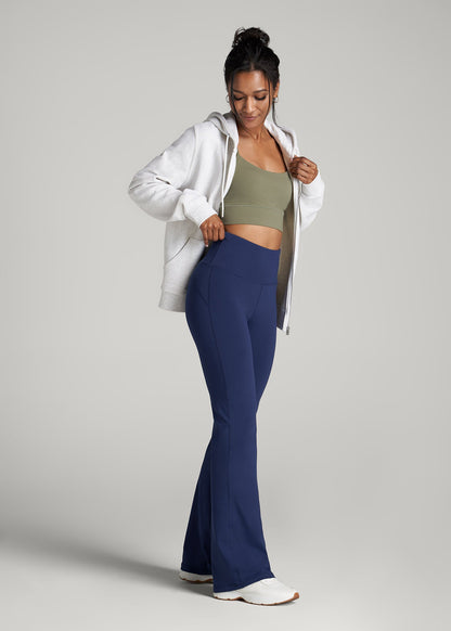Balance Flare Yoga Pants for Tall Women in Midnight Blue