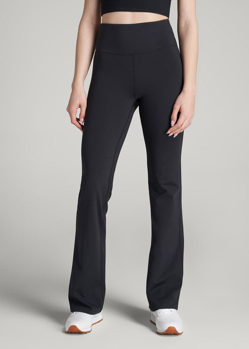 Balance Flare Yoga Pants for Tall Women in Black